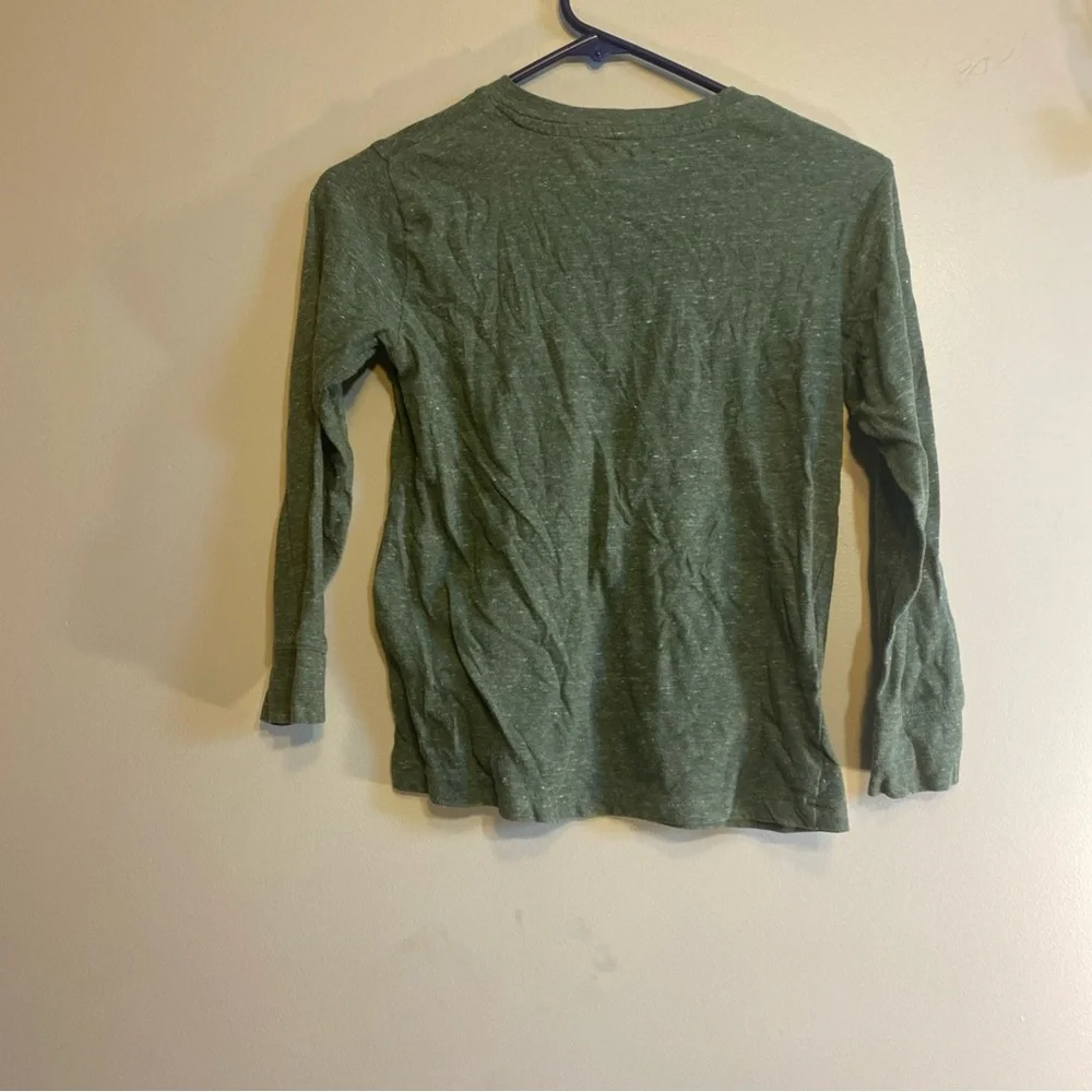 Children’s Place Boys Sz M (7/8)‎ Long Sleeve Green Tee